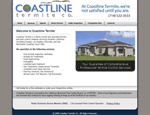 Tablet Screenshot of coastlinetermite.com